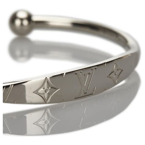 louis vuitton mens silver bangle|Louis Vuitton bangle charms.